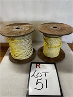 (2) Partial Rolls of 3/8" Rope