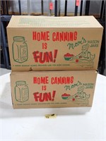 (2) Boxes of Mom's Mason Jars - Quart Size Unused