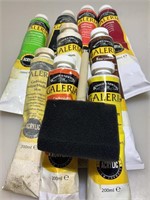 Galleria acrylic paints. Assorted colors.