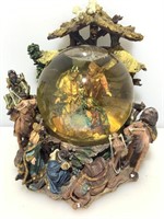 New water globe nativity