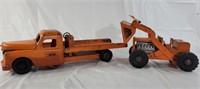 Vintage Structo truck and tractor