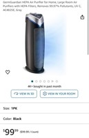 Air Purifier (Open Box, Powerrs On)