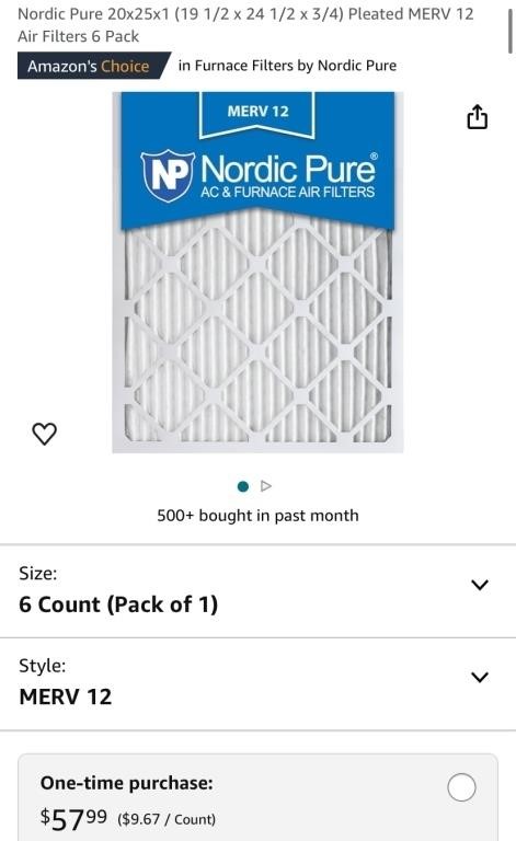 Air Filters (Open Box, New)