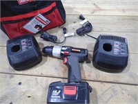 Craftsman 3/8 19.2 volt Drill with Chargers/Bag