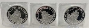 (3) 1oz NASA APOLLO 11 Silver Coins