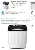 Portable Washing Machine (Open Box, Powers On)