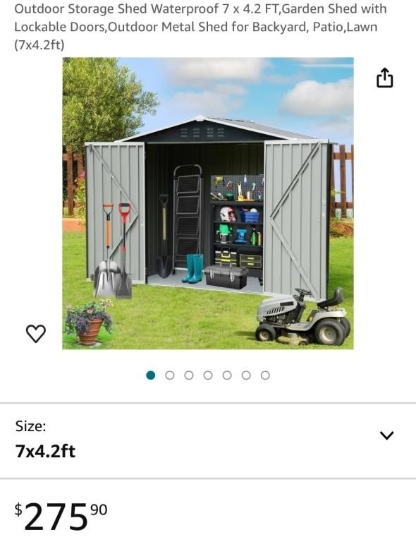 Outdoor Storage Shed (New)