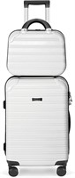 $140  Feybaul 2PCS Suitcase, White, Wheels (14/20)