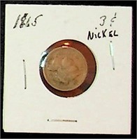 1865 3-Cent Piece