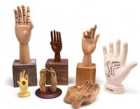 Lot of Assorted Hand Models and Sculptures.