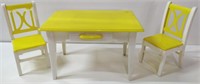 Doll Dining Table w/ 2 Chairs