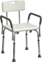 Medline Shower Chair, Padded Arms, 350lb, 1ct