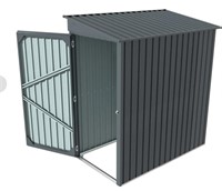 TMG Industrial 3’ x 6’ Galvanized Metal Pent Shed