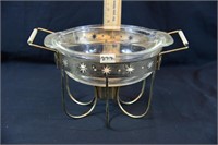 1950s FIRE KING DIVIDED CASSEROLE DISH