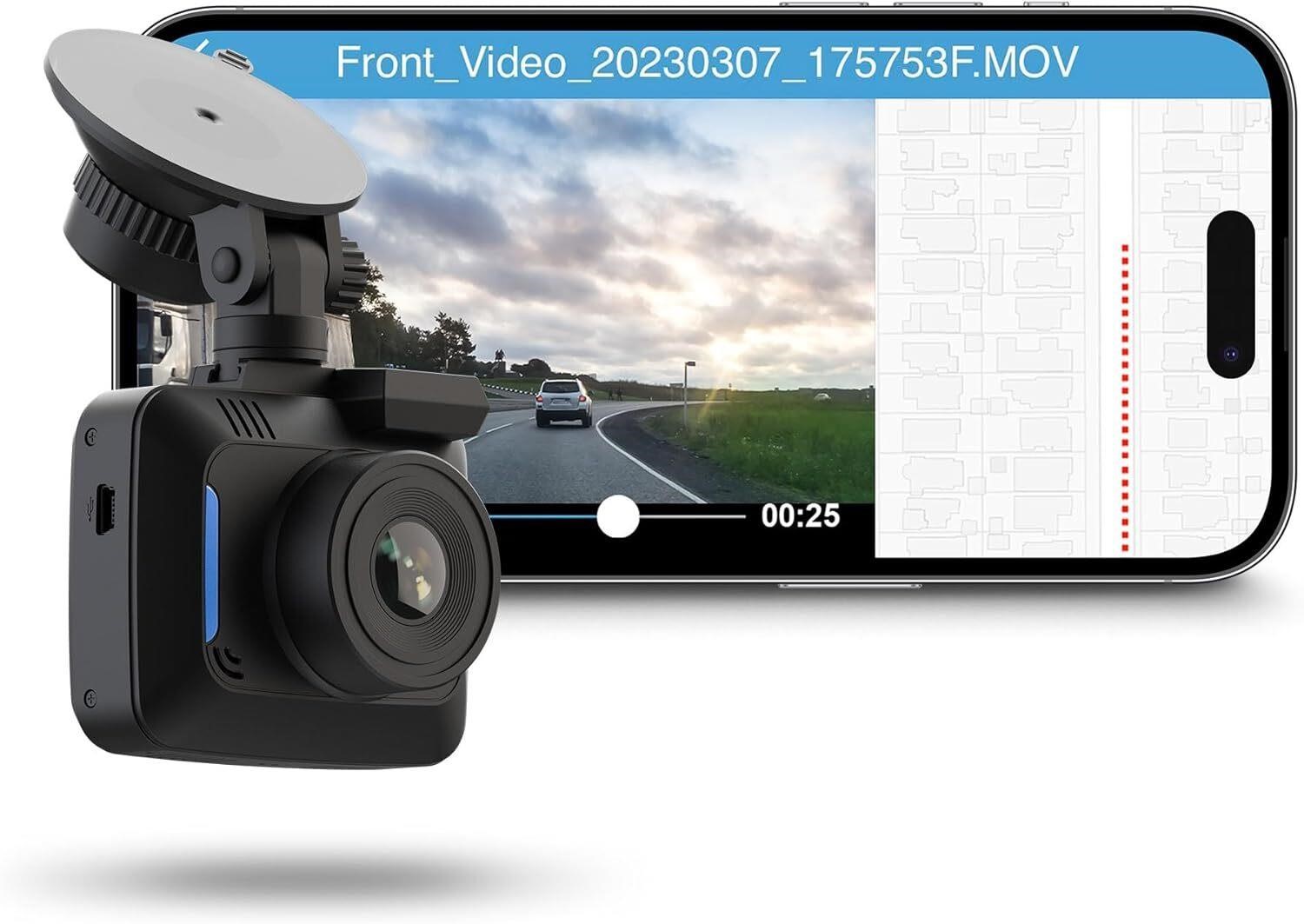 4K UHD Dash Cam S400 with GPS, Night Vision