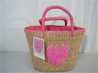 Brand new Punctuate grass Heart Tote