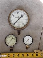 (3) Gauges - Includes May Supply Co - Anderson, IN