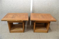 WOODEN SIDE TABLES