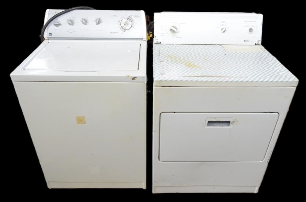 WASHER AND DRYER NOTE CONDITION OF DRYER