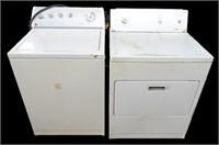 WASHER AND DRYER NOTE CONDITION OF DRYER