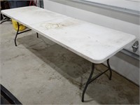 8 Foot Wide Plastic Folding Table