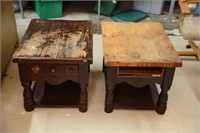 TWO PROJECT SIDE TABLES