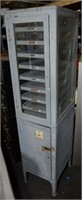 ANTIQUE METAL MEDICAL CABINET NOTE CONDITION