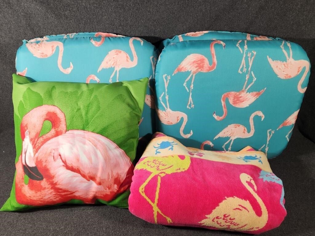 Flamingo Seat Covers, Flamingo Pillow, Flamingo