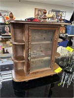 CURIO CABINET TABLETOP OR WALL MOUNT