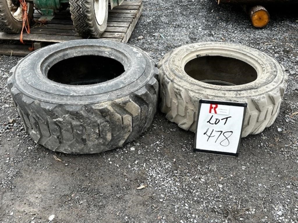 (2) Skid Steer Tires