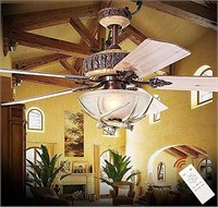 $270  52 Antler Fan with Lights, Farm Style