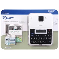 Brother PT-2040C Label Maker with Supplies