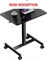 Adjustable Desk, Mobile, 26, Stand/Sit, ***White