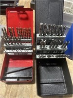 2  Boxes w/ misc high Speed drill bits