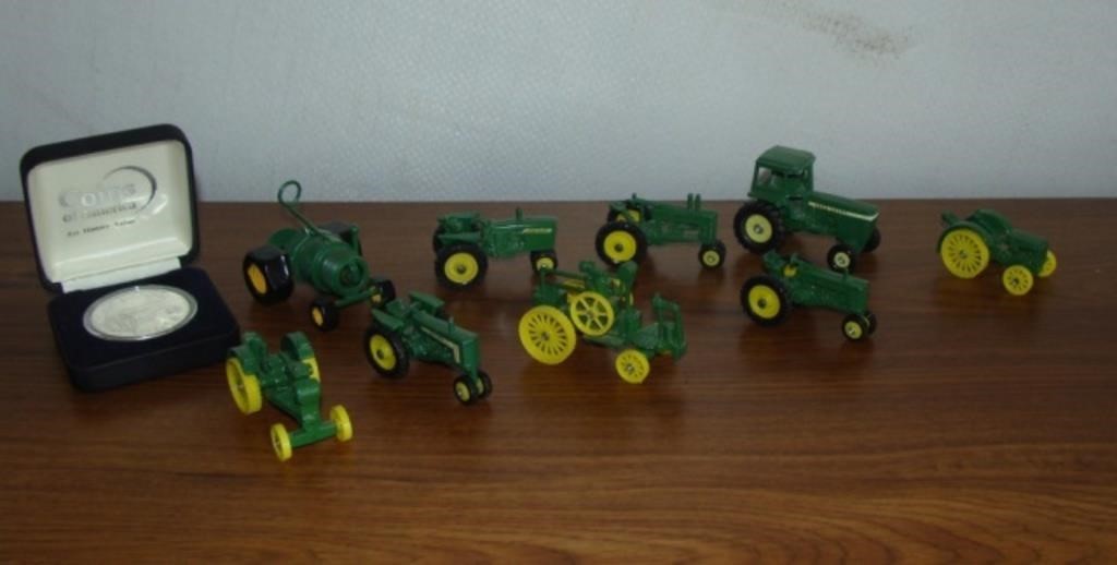 JD Model B Coin and Die Cast Tractors