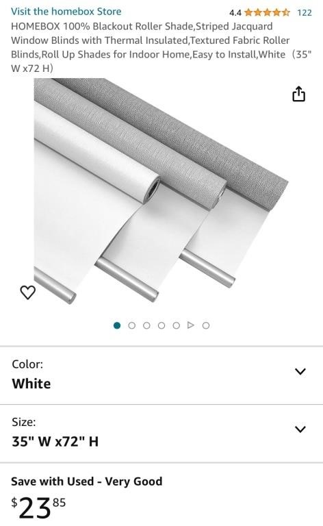 Blackout Roller Shades (New)