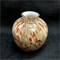 Mini bud vase glass spotted