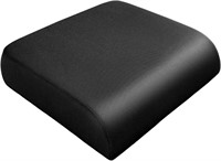 YOUFI Seat Cushion 19x17.5x4, Gel Foam, Black