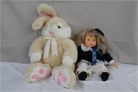 1993 doll with movable eyes, 21" and large