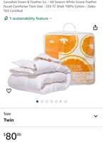 Twin Comforter (Open Box)
