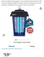 Electric Bug Zapper (Open Box, Powers On)