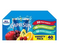 Capri Sun 100% Juice Variety Pack, 40 Count