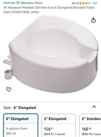 Elevated Toilet Seat (Open box)