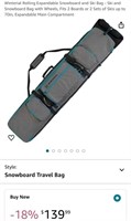 Snowboard Ski Bag (open box)