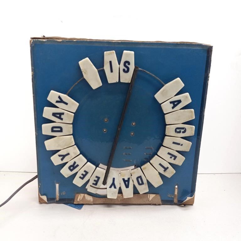 Vintage Seagram's sign spinning tile