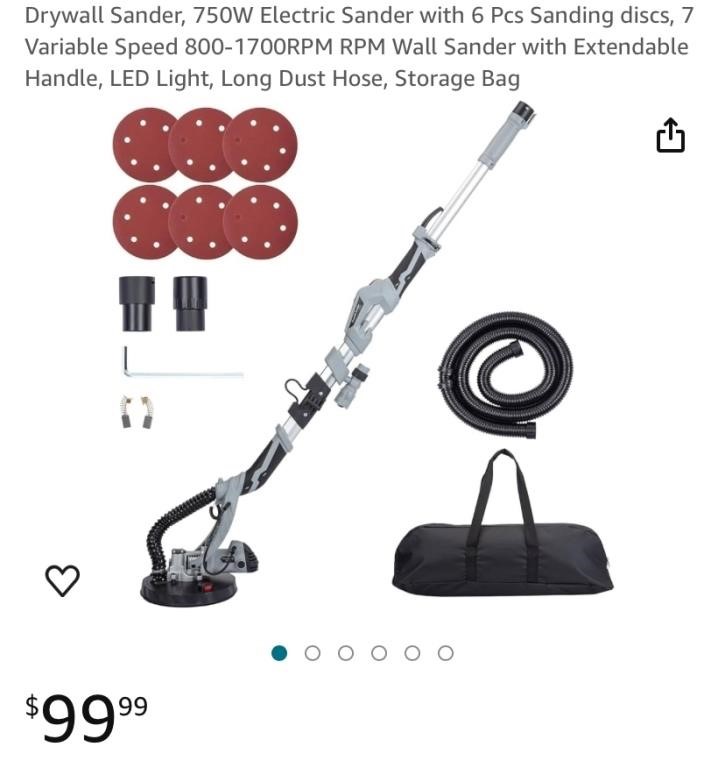 Electric Sander (Open Box, Powers On)