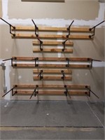 Industrial piping wall mount racks