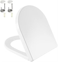 AOLALA Toilet Seat with Soft Close D Shape Toilet