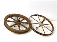 Two Decorative Wheels