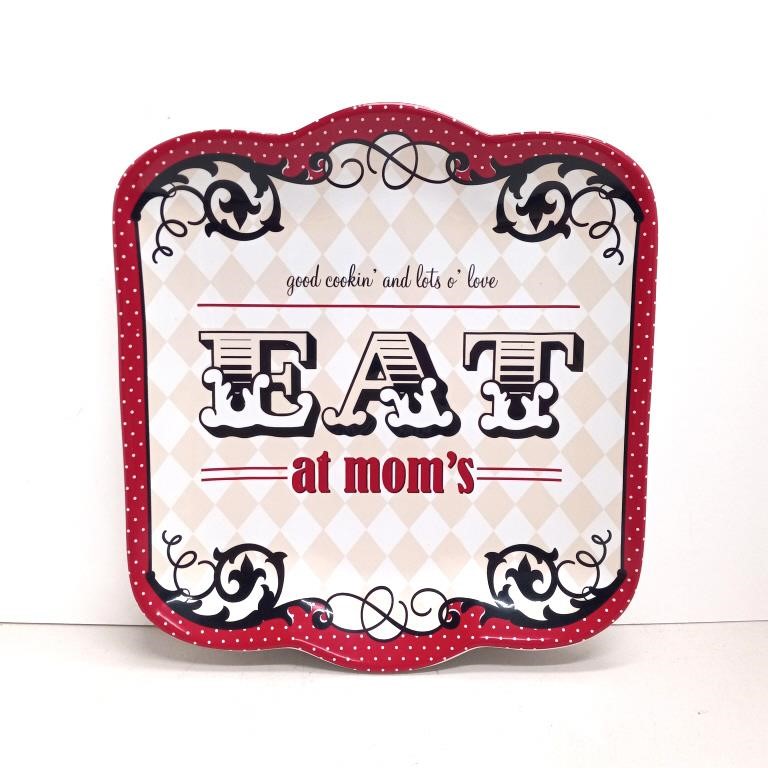 Decorative platter EAT at mom's